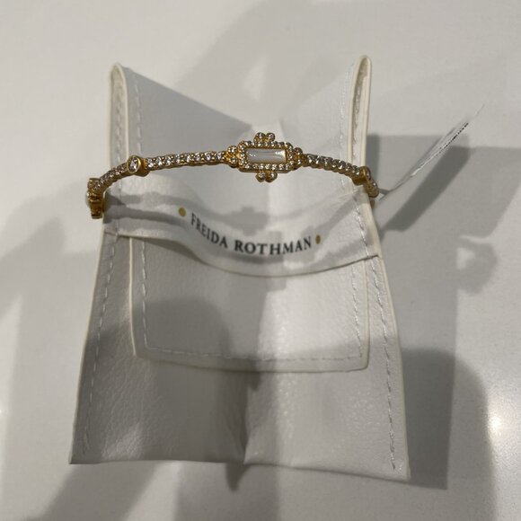 Freida Rothman CZ Station Bangle Bracelet - Retail $295 - NEW with tags - Picture 4 of 4